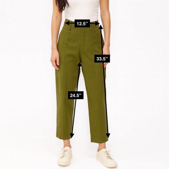 Alex Mill Green Lightweight Pants Size 0 - Picture 2 of 7